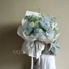 Bó hoa cẩm tú cầu siêu to mix tulip Hà Lan
