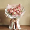 Bó hoa hồng julibee mix tulip Hà Lan