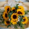 Bó hoa hướng dương mix baby tặng tốt nghiệp