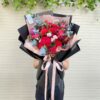 BĐ85 Bó hoa hồng ecuador đỏ mix