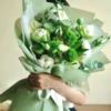 Bó hoa sen trắng sang trọng