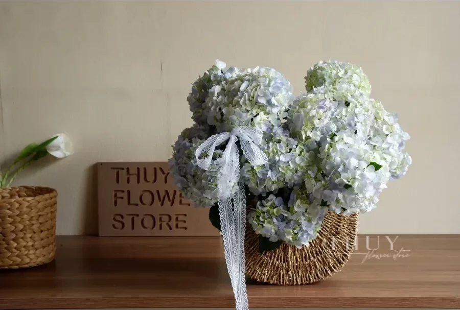 Giỏ hoa cẩm tú cầu đẹp