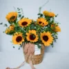 Giỏ hoa hướng dương đẹp và ý nghĩa cho mọi dịp