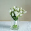 bó hoa cưới tulip trắng