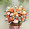 GC01 Giỏ hoa chúc mừng màu cam